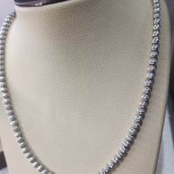 10kt White Gold Necklace Chain Cadena Oro Blanco