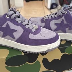 Bape Purple Shoes Men 9.5