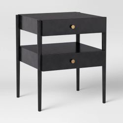 2 Drawer Nightstand Black - Threshold