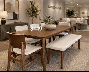 Gorgeous‼️ 7-Pc Rolstan Dining Table Set