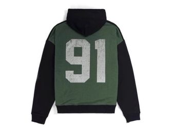 Midnight Organic Larry June Mesh 91 Jersey Throwback Hoodie Size Medium