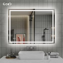 48*36 tempered glass LED mirror