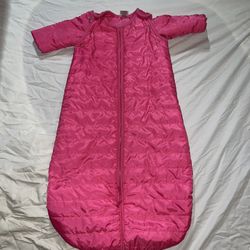 Baby Deedee Sleep Nest Travel Quilted Baby Sleeping Bag Sack with Removable Sleeves, Magenta, Medium (6-18 Months)