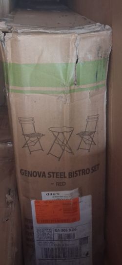Brand new red bestro patio 3 piece set