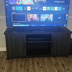 Samsung 65 Inch TV and Stand And Sound BAR