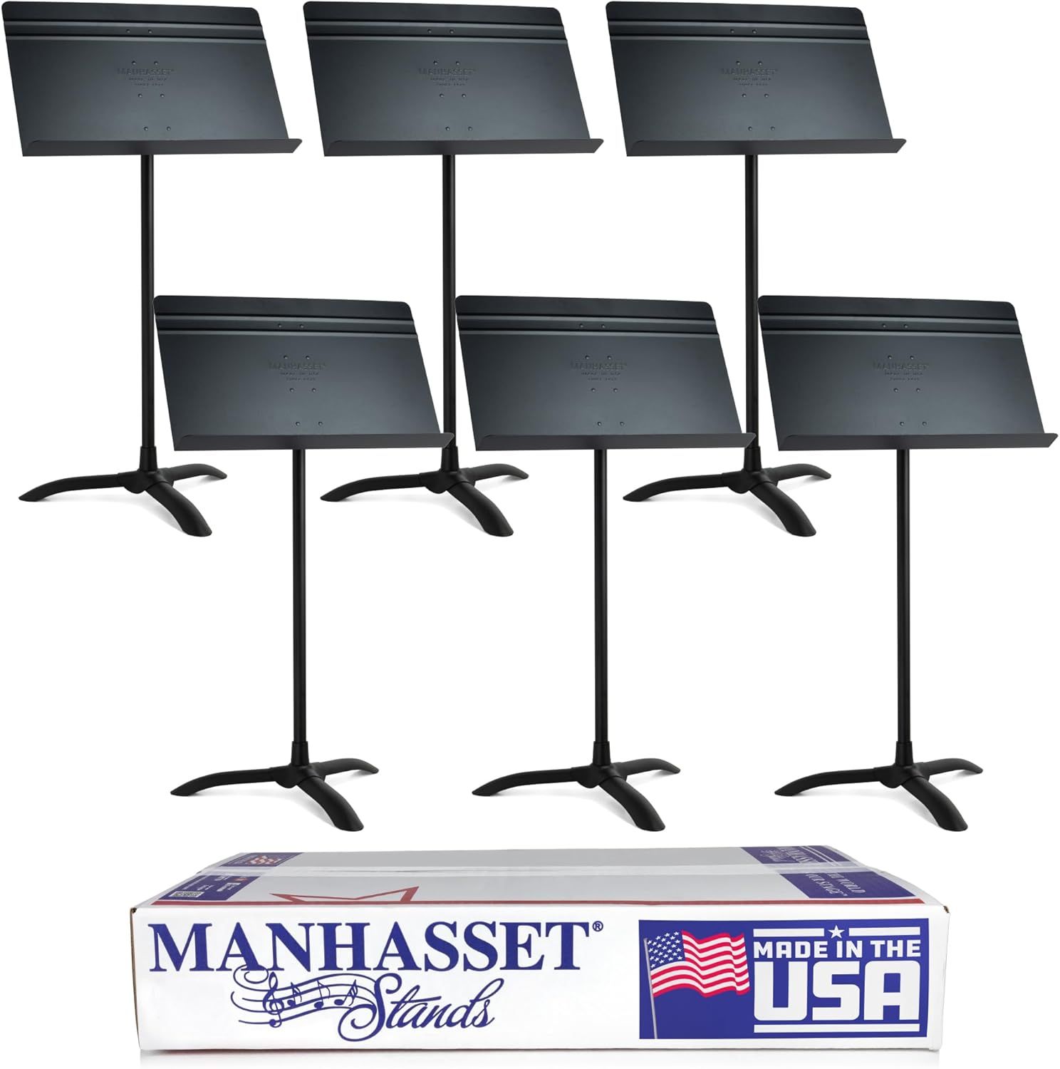 Manhasset Model 48 Symphony Music Stand 6-pack - Black#2533DUP1