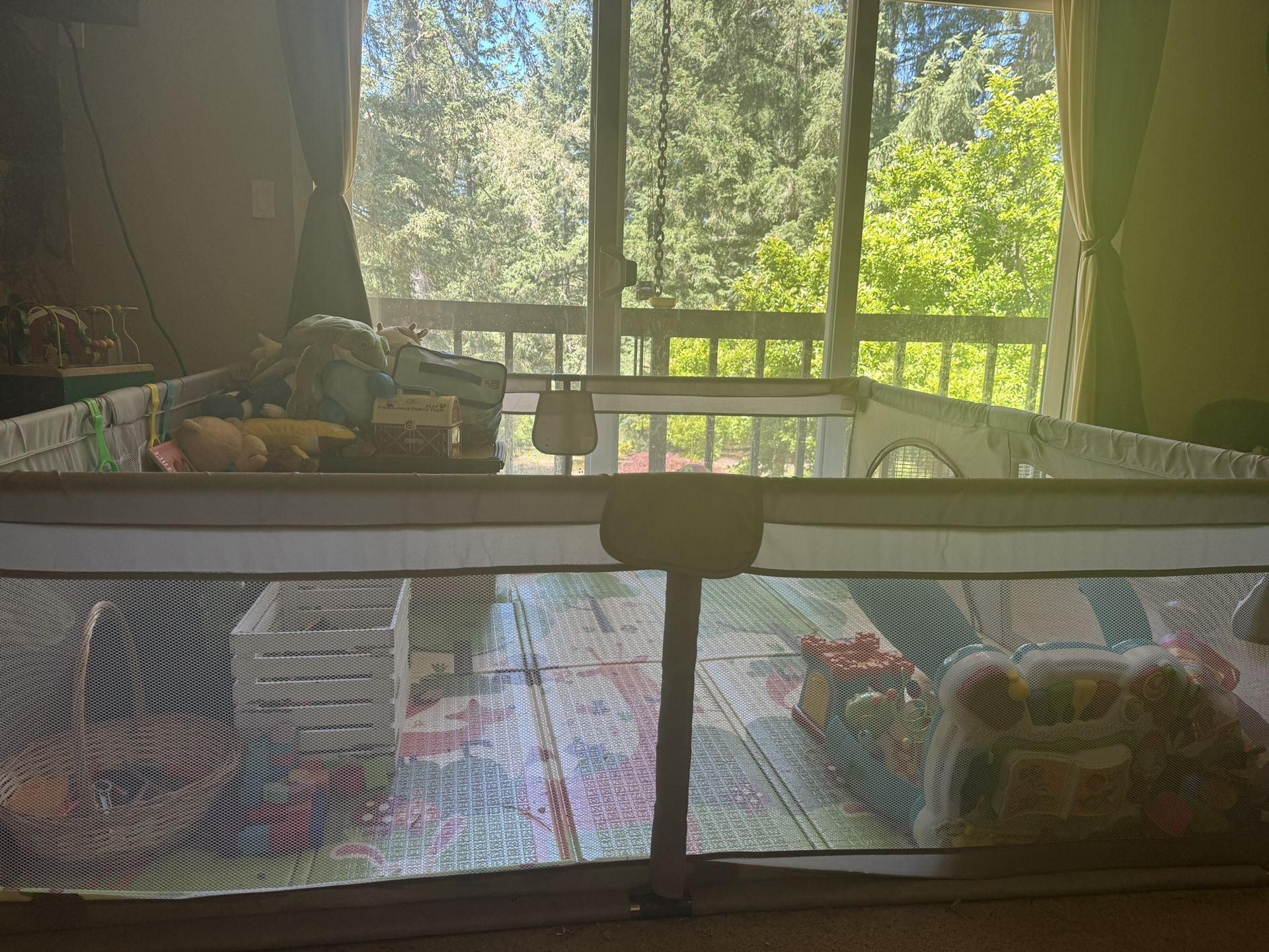 Giant Playpen, Comes With Free Baby Toys