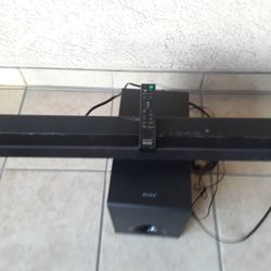 Sony SA-CT80 Soundbar W/Bluetooth With  Wired Subwoofer SS-WCT80 And Remote Control Included 