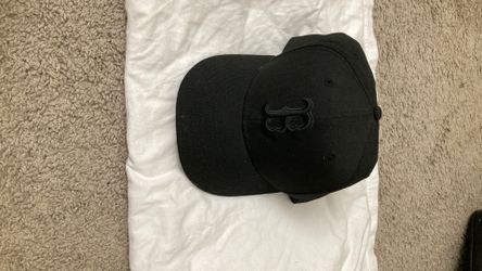 Blackout Boston Red Sox Fitted Cap 