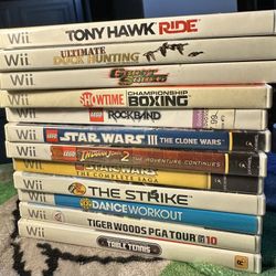 Nintendo Wii Games 12 Game Bundle 