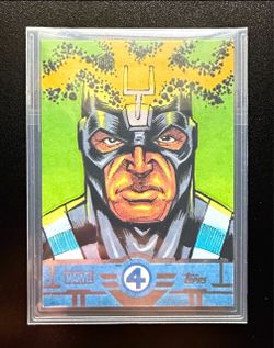 2026 Topps Finest Fantastic Four Black Bolt 1/1 Sketch Chris Foreman SSP