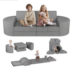16 pcs Modular Kids Play Couch, Sectional Sofa for Toddlers