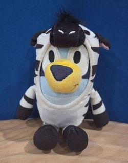 Bluey 6" Plush in Zebra Costume