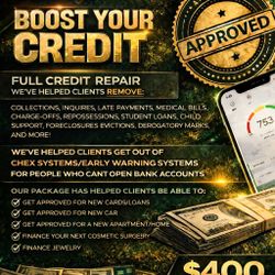 Credit Repair Service – Remove Negative Items ($400)