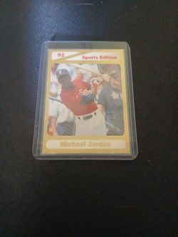 1992 Sports Edition Michael Jordan Rookie Baseball Card