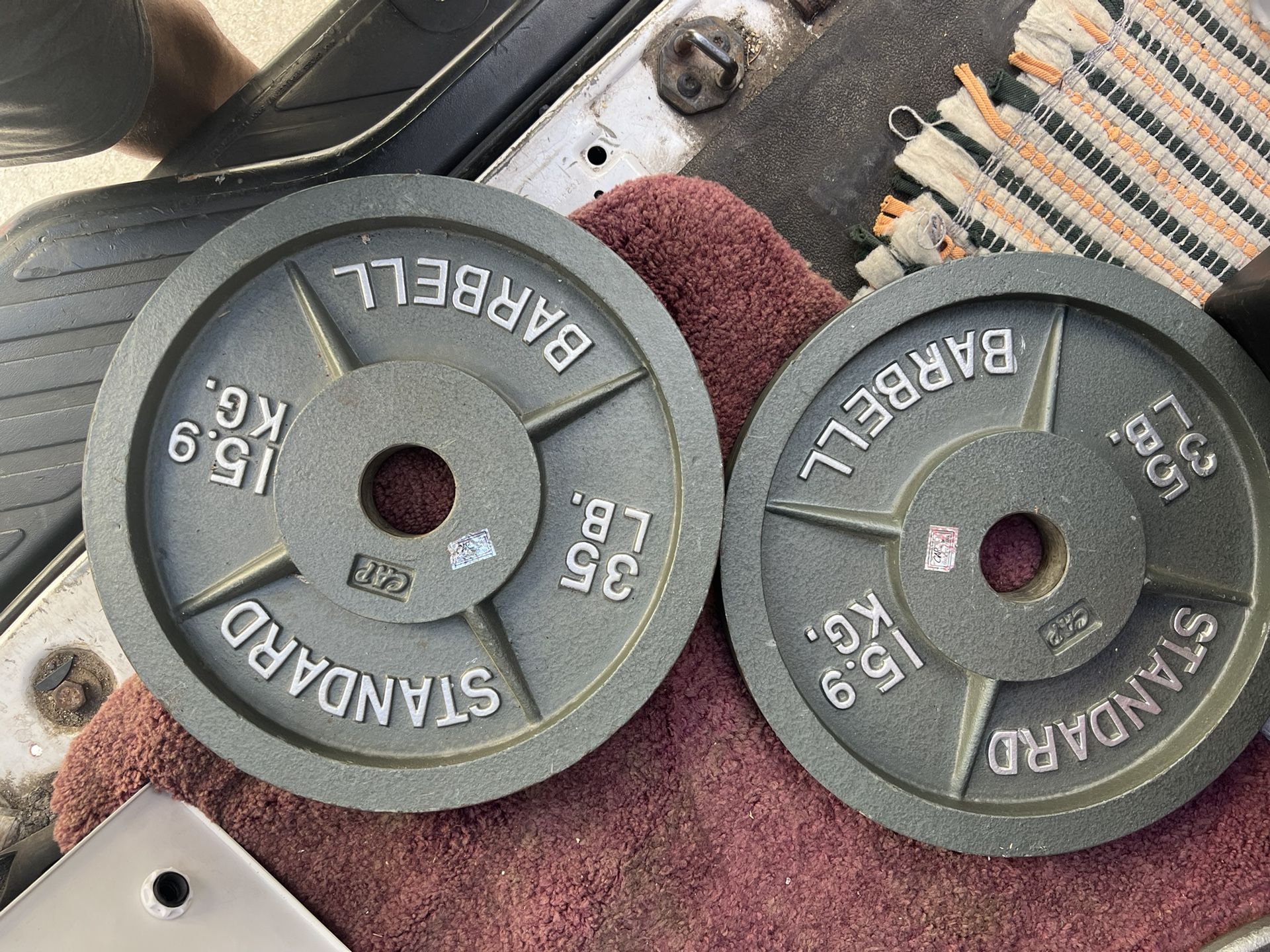 Cap Brand New Weight Plates 35lb 