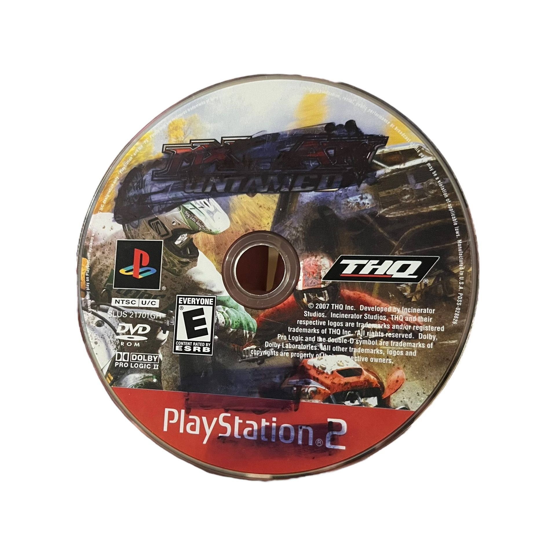 MX vs. ATV Untamed (PS2, 2007) Disc Only AS IS