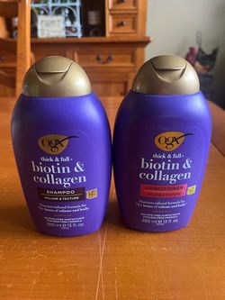 OGX biotin & collagen shampoo or conditioner