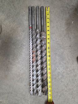 4 SDS Concrete with rebar drill bits