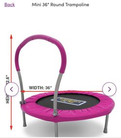 My first trampoline pink hot sale