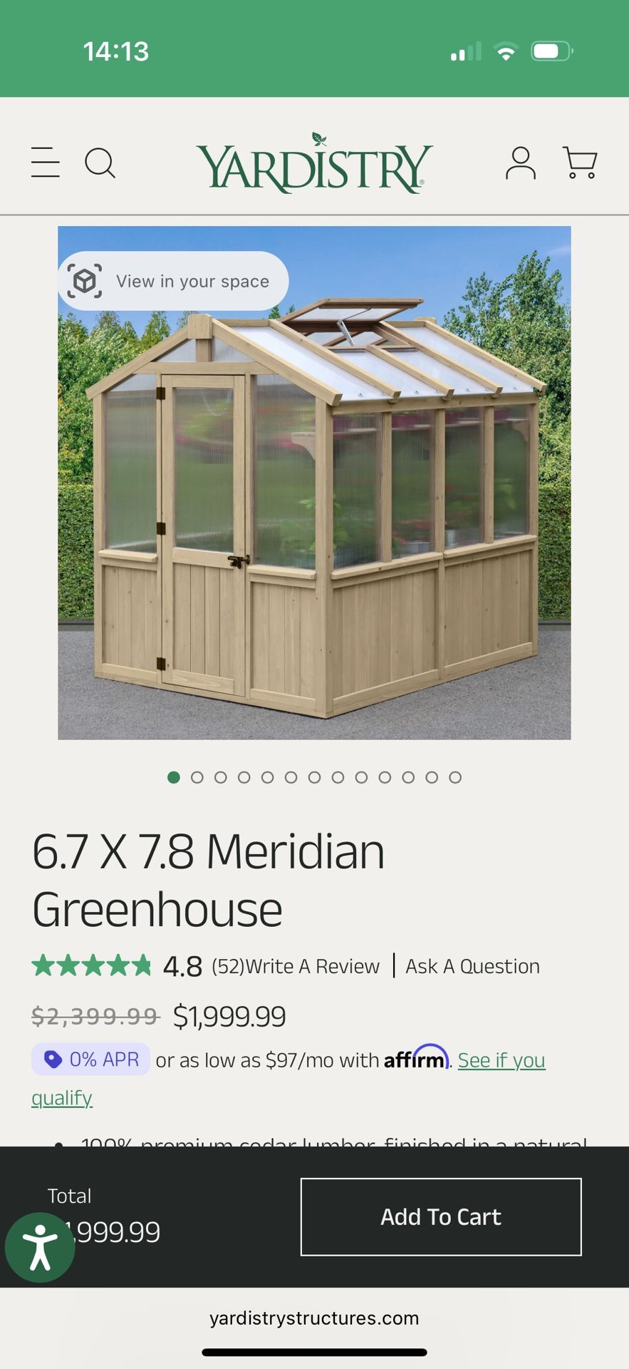 Yardistry Greenhouse