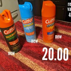 Cutter Bug Sprays. New