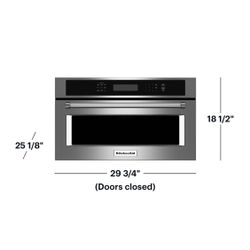 🔥 NEW KitchenAid - 1.4 Cu. Ft. Built-In Microwave - Stainless steel Model KMBP100ESS