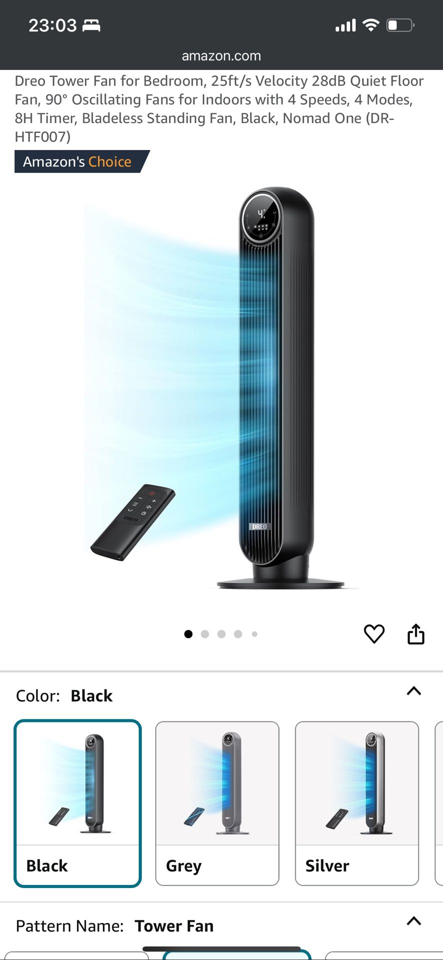 Dreo Oscillating Tower Fan