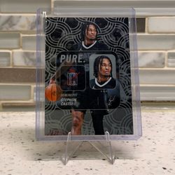 STEPHON CASTLE #PU-9 2025-26 Topps Signature Class PURE SPURS CLEAN CARD