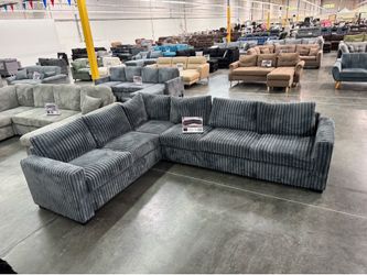 New dark gray sectional