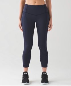 Lululemon All The Right Places Crop II 23” Midnight Navy Sz. 6