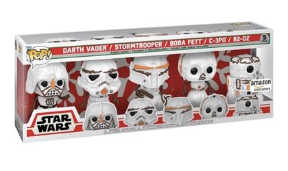 Funko Pop Star Wars - Holiday Snowman 5-Pack - In Factory-Sealed Shipper