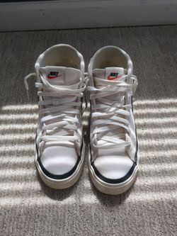 Nike Blazer Mid White Black Used Clean