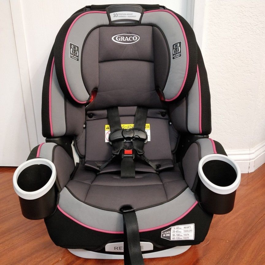 Graco 4Ever 4-in-1 Convertible Car Seat 2016 Gray Pink Condition: used, good, clean, washed