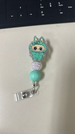 Labubu Badge Reel 🩵
