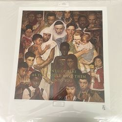 Golden Rule By Norman Rockwell 22x20