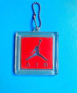Vintage Nike Air Jordan Jumpman Shoe Hangtag Keychain 
