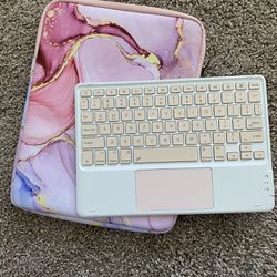 Pink iPad Case and Keyboard