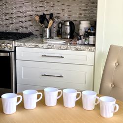 SET OF SIX COFFEE/TEA CUPS