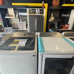 Samsung Top Load Washer and Gas Dryer