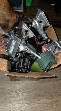 Skateboard trucks and wheels