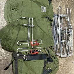  Bike Panniers 2 Sets with Rear & Handlebar Racks 