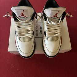 Jordan 4 “ Red Cement “ 
