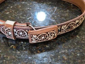 Hand made kids learher belt