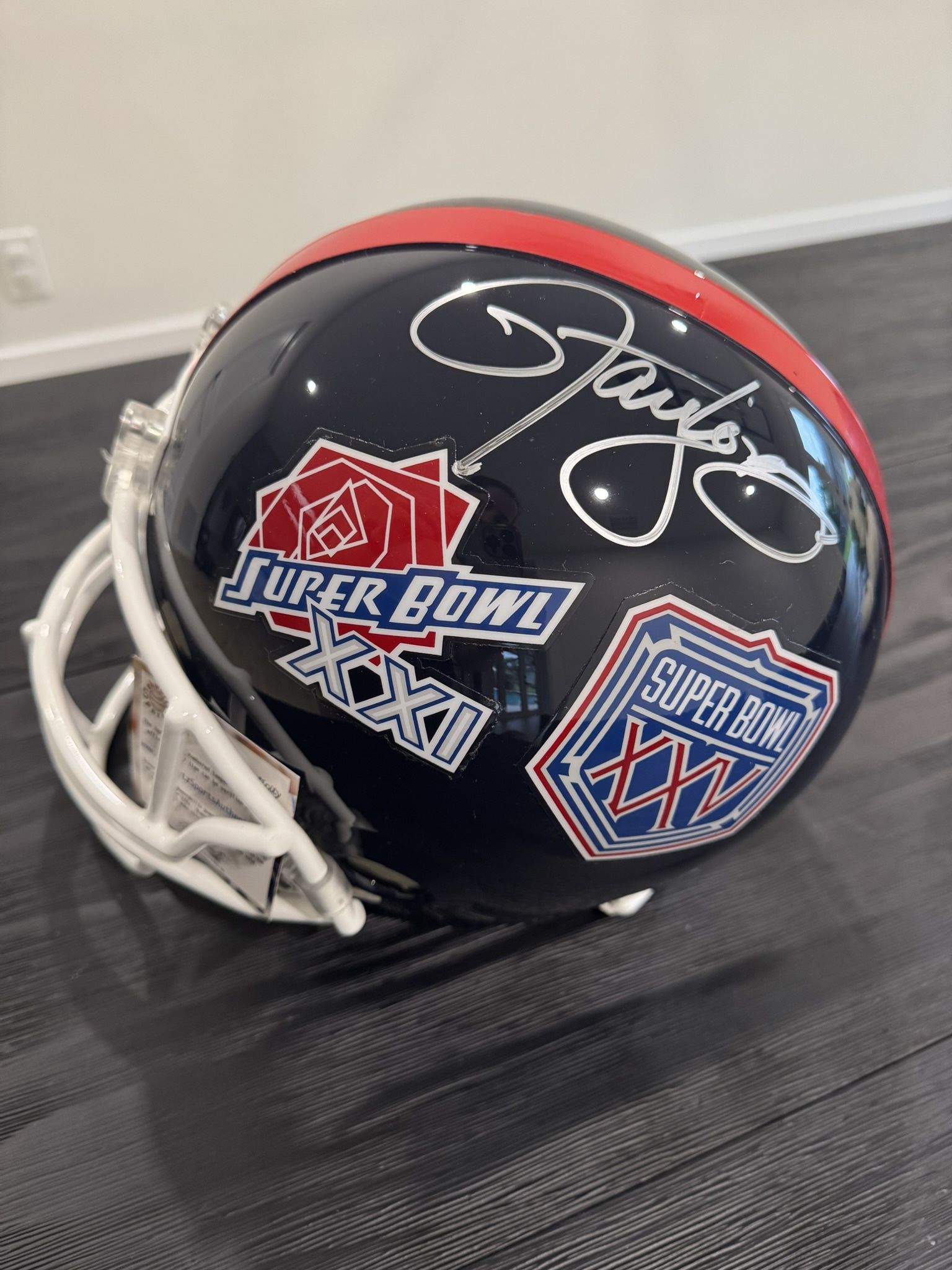 New York Giants / full size Lawrence Taylor / Super Bowl / COA