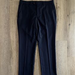 Lauren Ralph Lauren Black Label Dress Pants Mens 34x30 Navy Flat Front