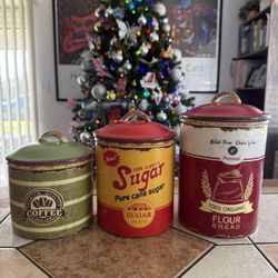 Set of 3 Food storage organizer jars