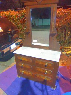 Marble vanity dresser