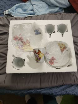 Floral Butterfly Porcelain Dinnerware Set