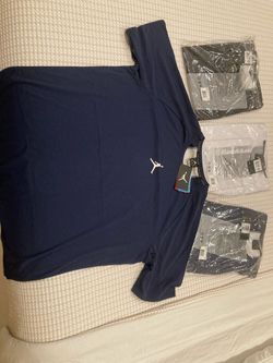 New Nike Air Jordan T shirts size XXL white/black/navy blue